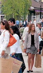 shoppers at Bicester Village