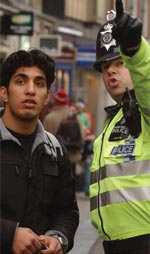 Police officer in central Oxford
