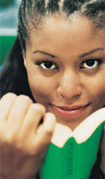 woman reading