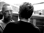 two men confronting each other