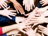 hands in a circle