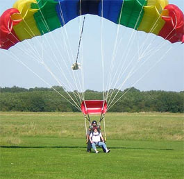 Young people experience a tandem parachute leap from two and half miles up in the sky as part of an inspirational summer programme organised by several youth groups in Banbury