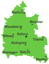 map of oxfordshire