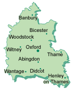 Map of Oxfordshire