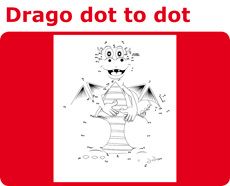 Click to download and colour in Drago dot to dot