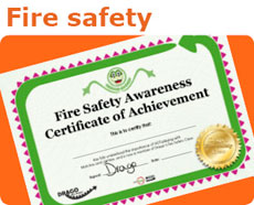 Click here for Drago's fire safety advice