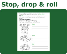 Click to download Stop, drop and roll