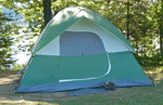 Tent in a campsite tent in a campsite