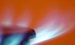 gas burner on a stove