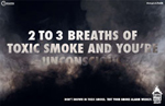 Don't drown in toxic smoke Fire Kills don't drown in toxic smoke poster