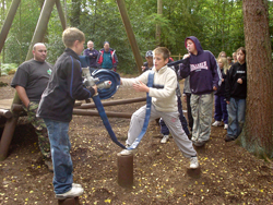 Cadets on an outward bound course Cadets on an outward bound course