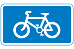 Cycle road sign Cycle road sign