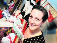 Jo Hazell-Watkins with products