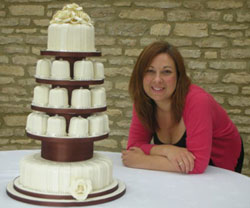 Samantha Tempest with one of her cakes