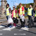 Volunteers litter picking