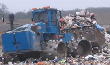 landfill: not sustainable waste management