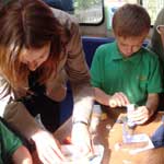 Craft activity on bus