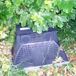 Computer dumped in bushes
