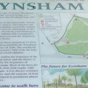 Intepretation board Eynsham wood