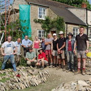 A group of drystone wallers