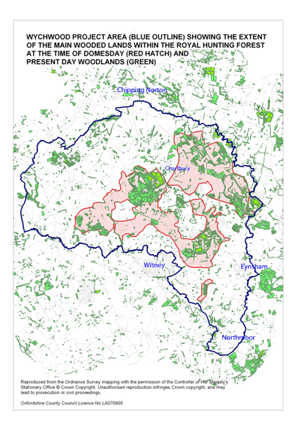 Wychwood Project map