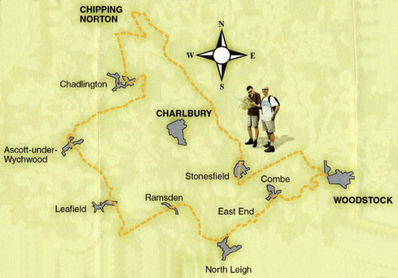 Map of the Wychwood Way